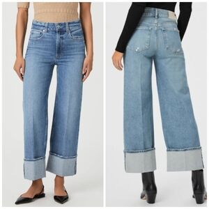 Paige Sasha Poet Cuffed Jeans